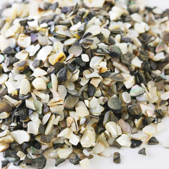 12 Pack: Vunder™ Crushed Tuxedo Mother of Pearl Shells